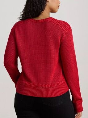 Lauren Ralph Lauren Holiday 25 Sweater Red 1X NWT